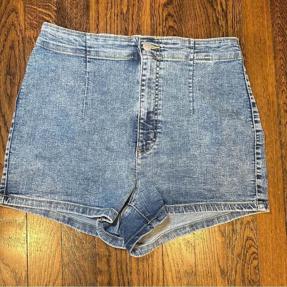 Wild Fable Blue High-Waisted Denim Shorts
